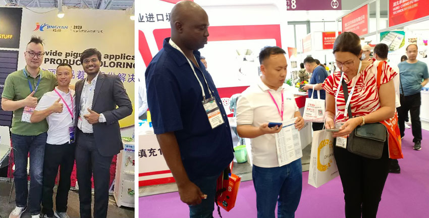 與國外客戶留影交換聯系方式中