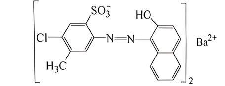 顏料紅53:1化學(xué)結(jié)構(gòu)圖