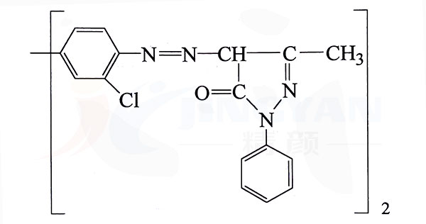 有機顏料橙13分子結構圖