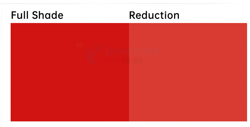 鎘紅顏料紅108顏色示意圖