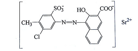 顏料紅48:3化學結構圖