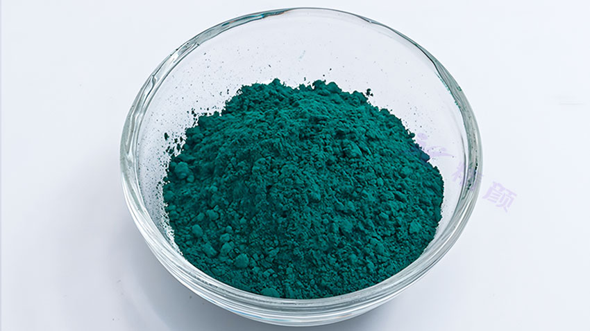 酞菁綠顏料色粉實(shí)拍圖